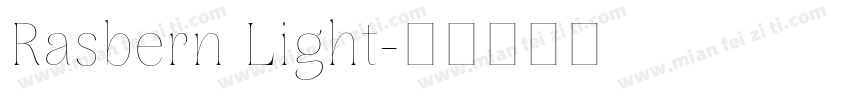 Rasbern Light字体转换